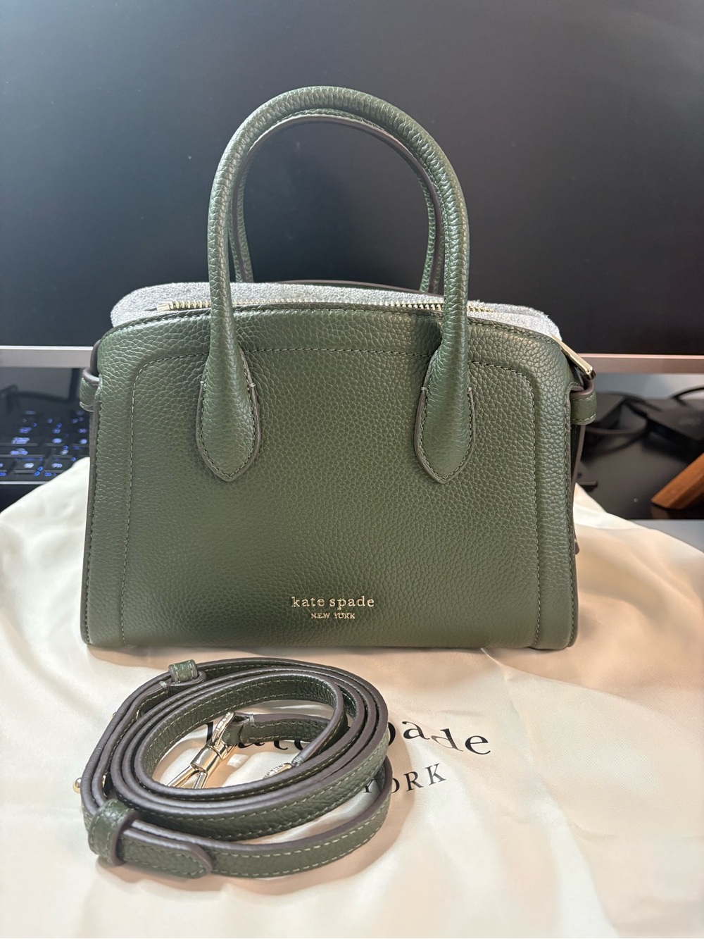 kate spade knott bag in Bonsai Tree (hunter green)